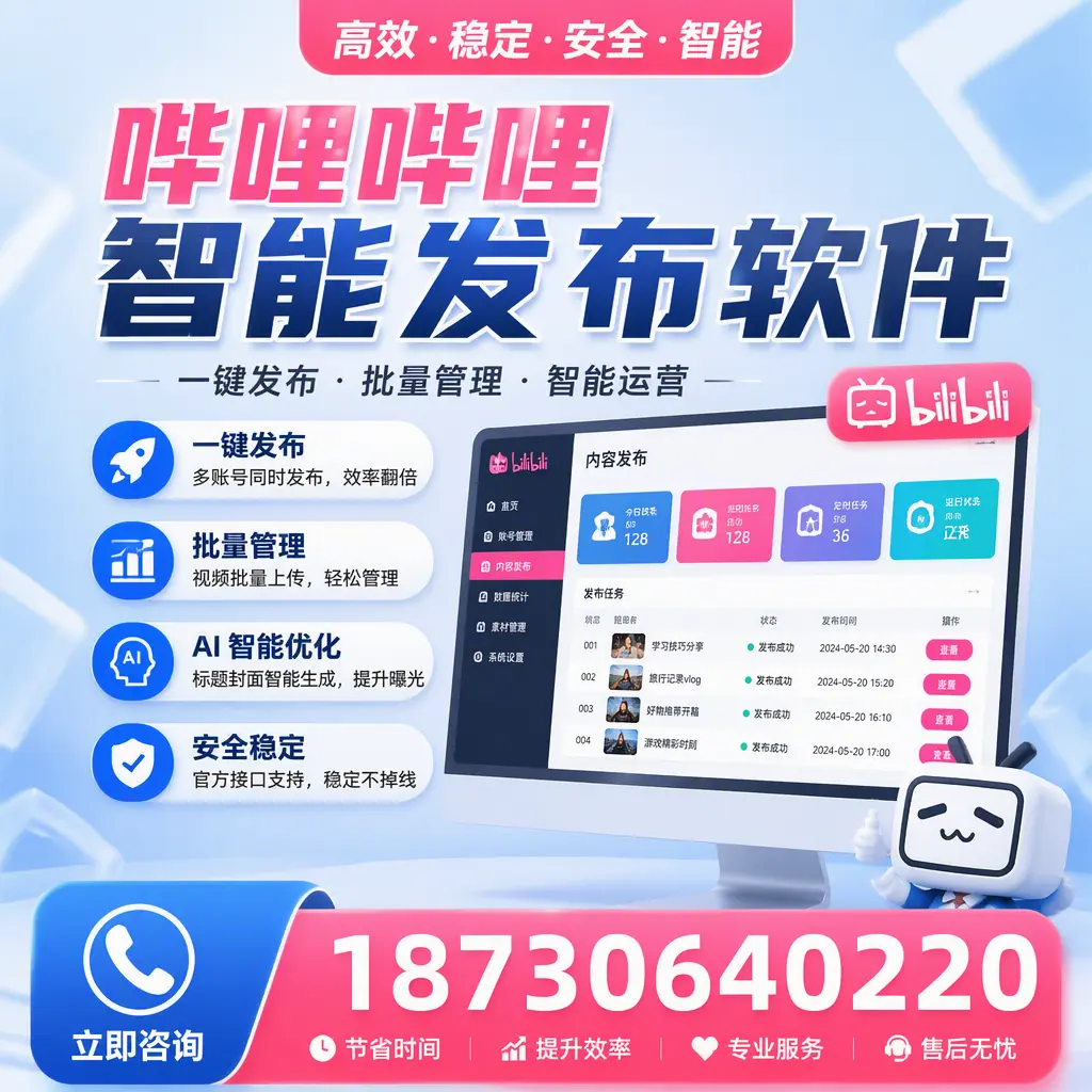 哔哩哔哩智能发布软件与竞争产品对比：在 晋城 的选择